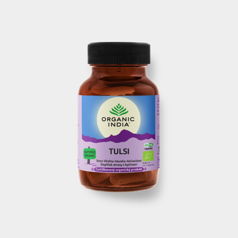 ORGANIC INDIA Tulsi, Organic India, 60 kapslí