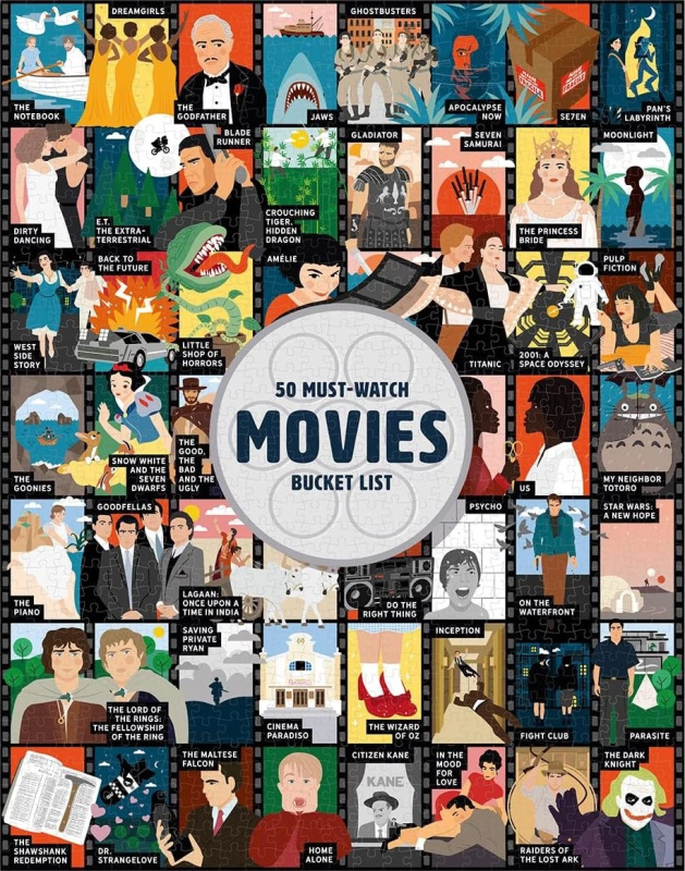 Puzzle bucket list: 50 filmů, které musíte vidět – 1000 dílků