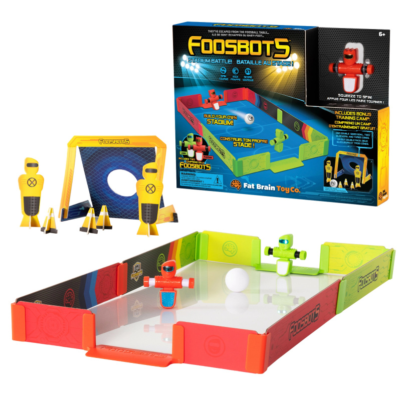 Robo fotbal FOOSBOTS STADIUM BATTLE se stadionem a tréninkovým setem