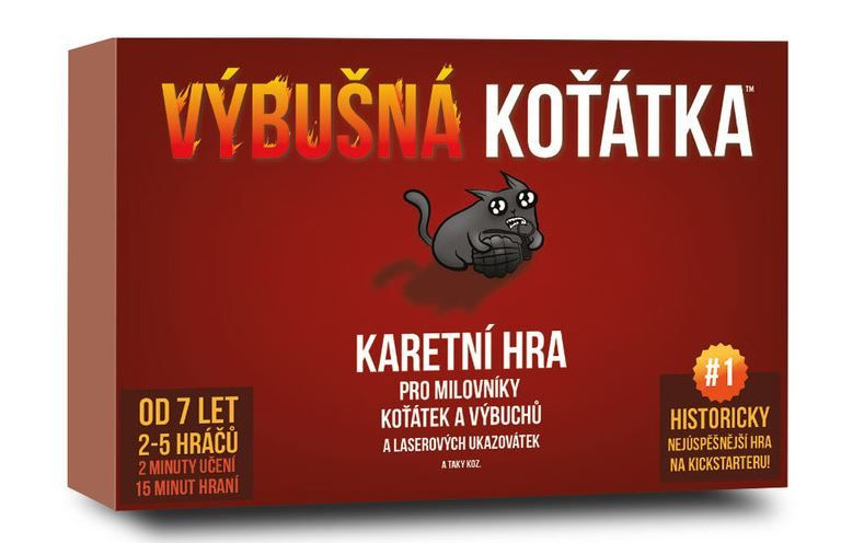 Výbušná Koťátka Karetní Hra