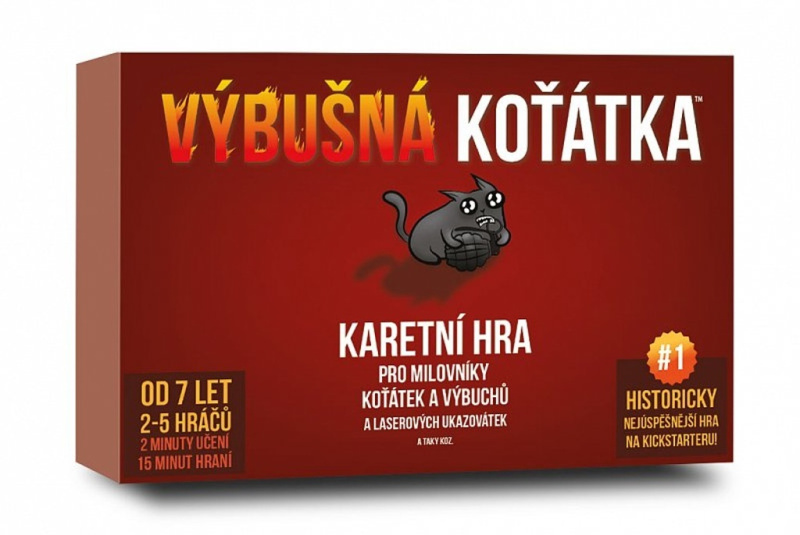 Výbušná Koťátka Karetní Hra