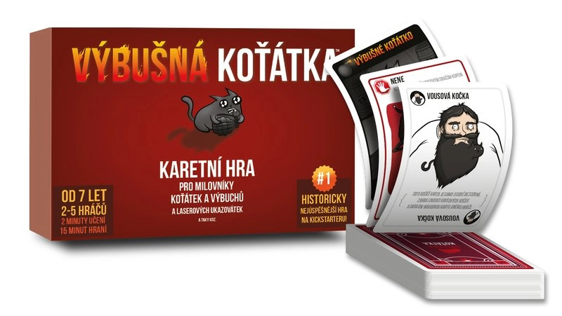Výbušná Koťátka Karetní Hra