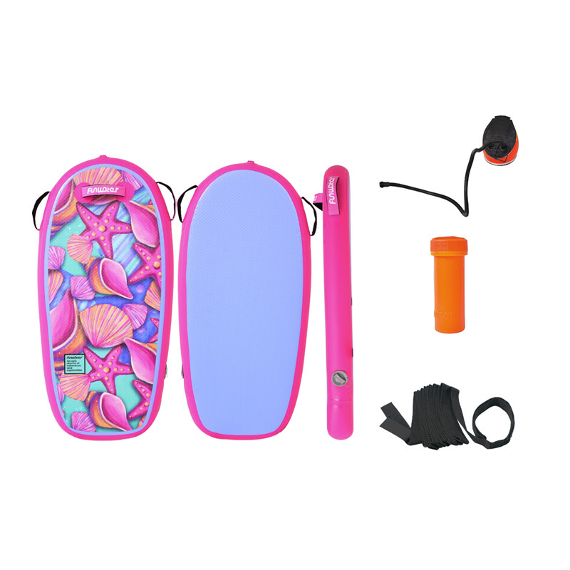 Nafukovací bodyboard FunWater 110 cm – růžový