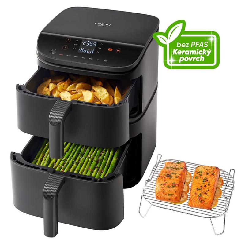 COSORI Turbo Tower horkovzdušná fritéza keramika černá 10,8 l