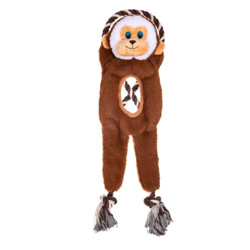 Growl Jungle Tugz Max the Monkey – odolná přetahovací hračka pro psy 43cm