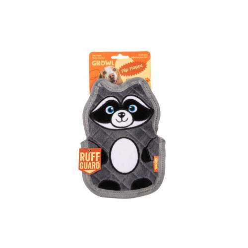 Hračka pro psy - Growl Flip Floppz Randy the Raccoon