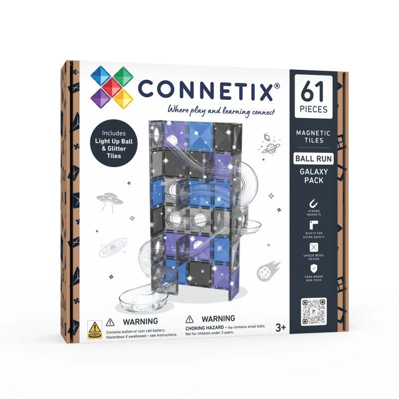 Connetix kuličková dráha Galaxy 61 dílků