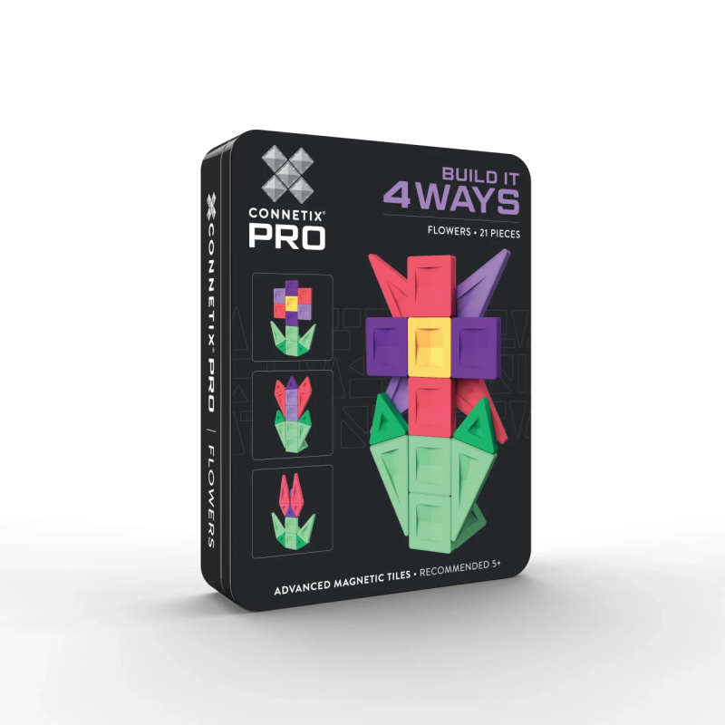 CONNETIX PRO stavebnice Květiny 4 způsoby, 21 dílků