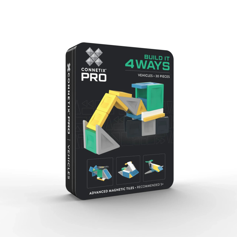CONNETIX PRO stavebnice vozidel 4 způsoby, 30 dílů