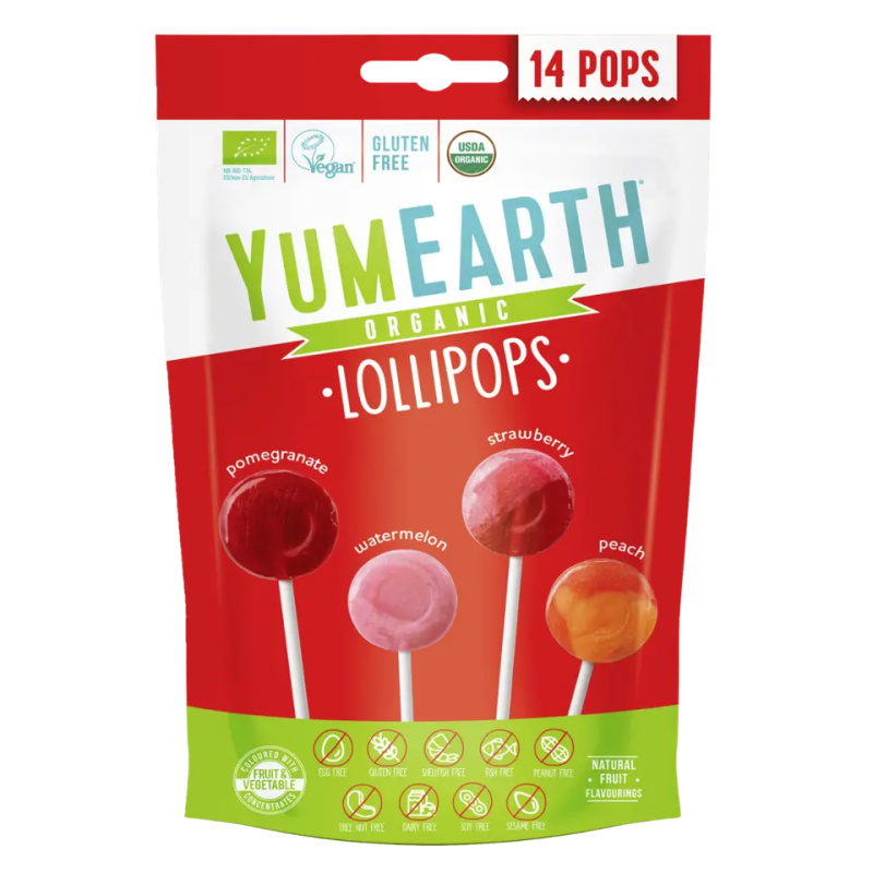 YumEarth BIO Ovocná lízátka 85 g