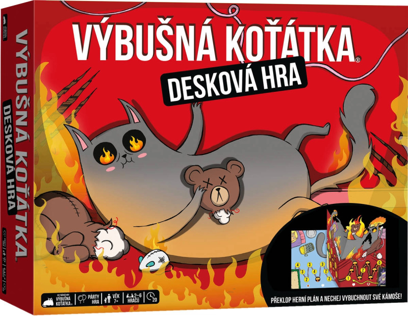 Výbušná koťátka: Desková hra