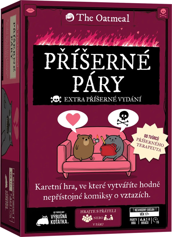 Blackfire Příšerné páry – karetní hra s komiksy The Oatmeal