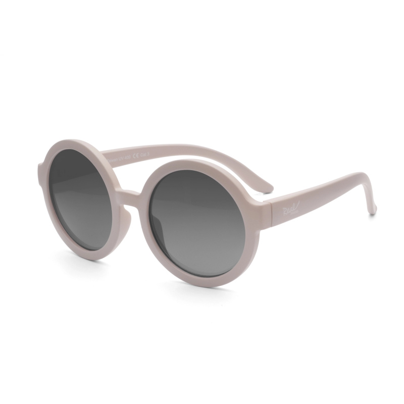 Dětské kulaté sluneční brýle Matte Warm Grey 4+