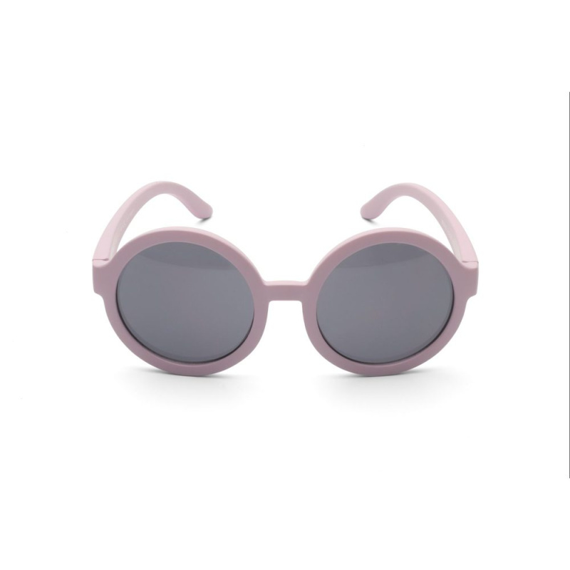 Dětské kulaté sluneční brýle Matte Sweet Pink