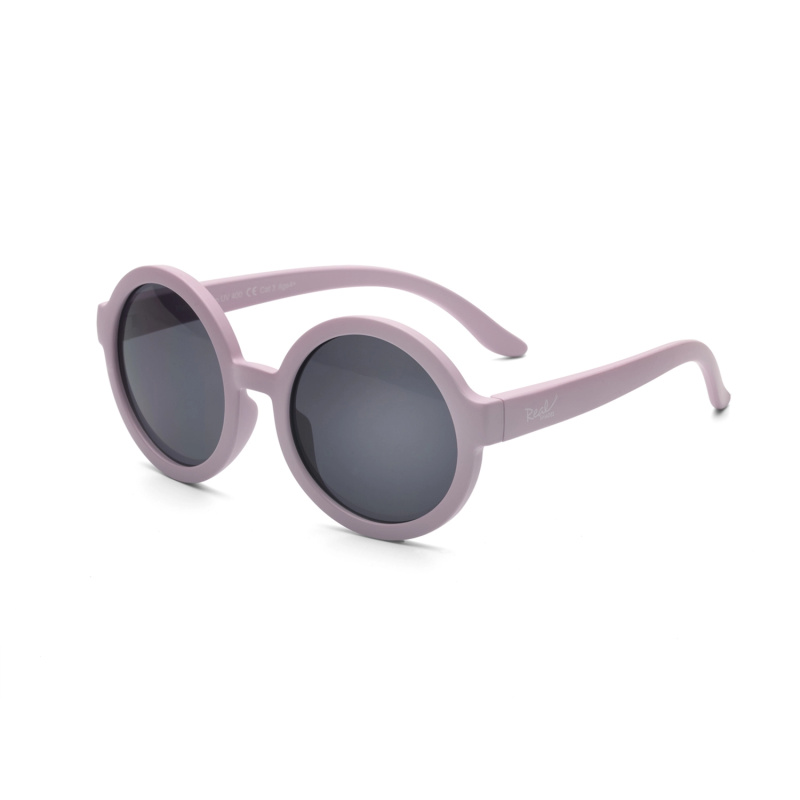 Dětské kulaté sluneční brýle Matte Sweet Pink