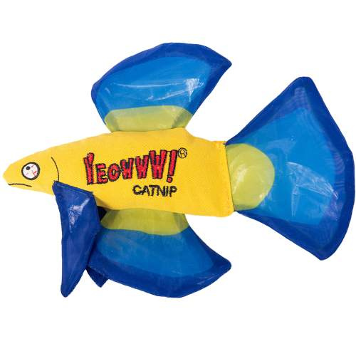 Hračka pro kočky - Yeowww! Mo Betta Fish Blue