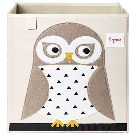3 SPROUTS Úložný box Owl  White