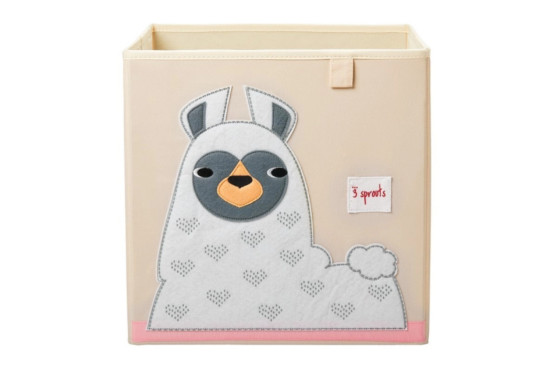 3 Sprouts úložný box Llama white