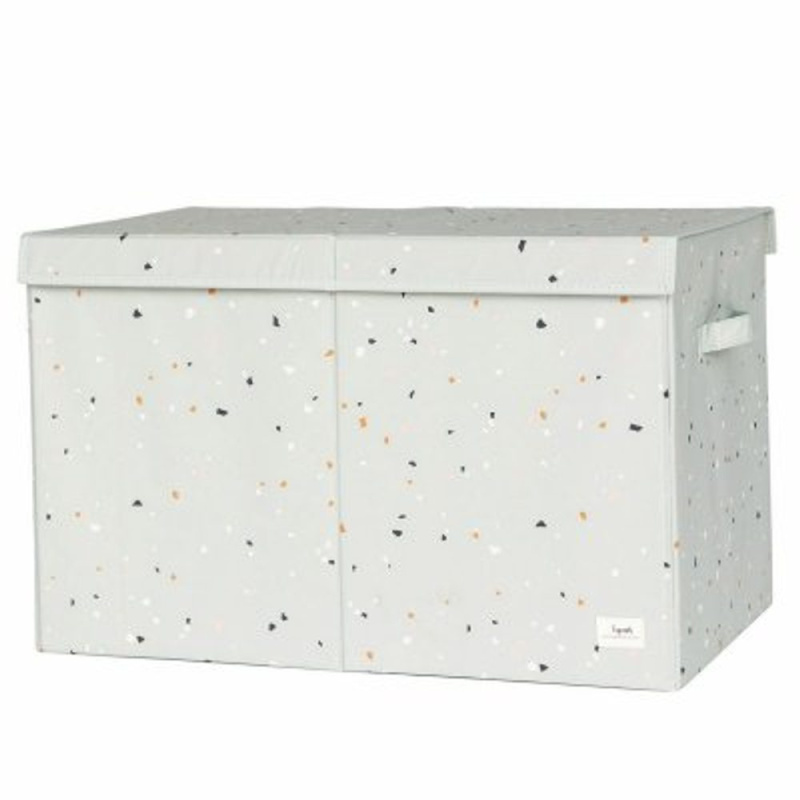 3 SPROUTS Truhla na hračky Recycled Terrazzo/Green