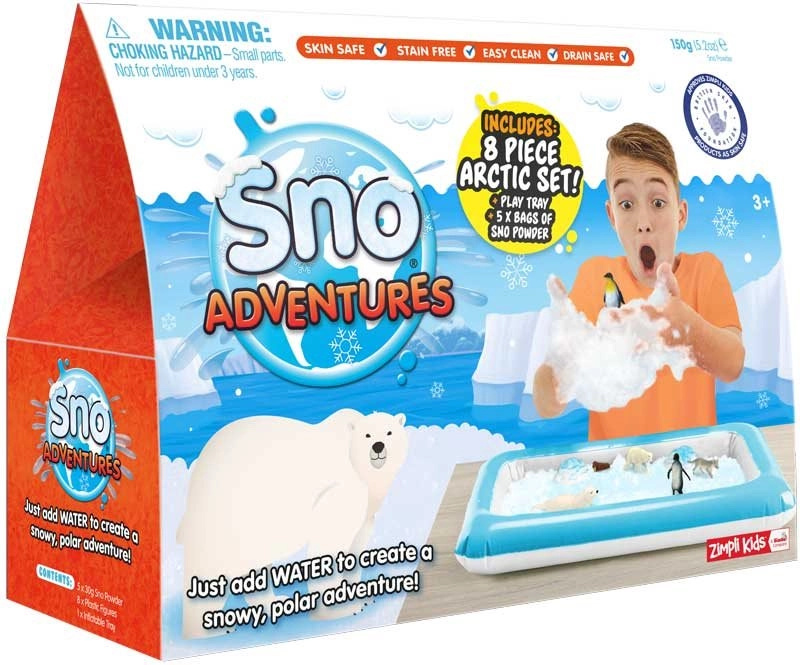 Zimpli Kids ledové dobrodružství Sno Worlds Arctic Pack – smyslová sněhová sada
