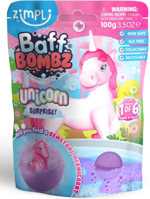Zimpli Kids šumivá koupelová bomba Jednorožec (mix)