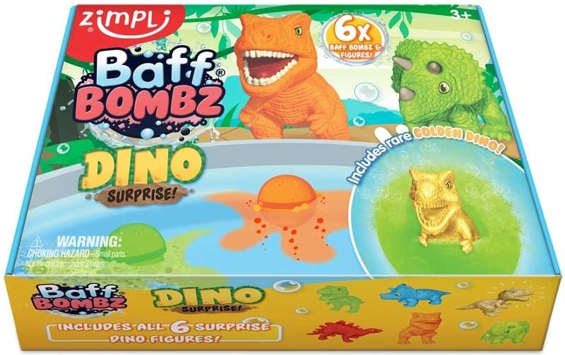 Šumivé bomby do koupele Dinosauři Zimpli Kids