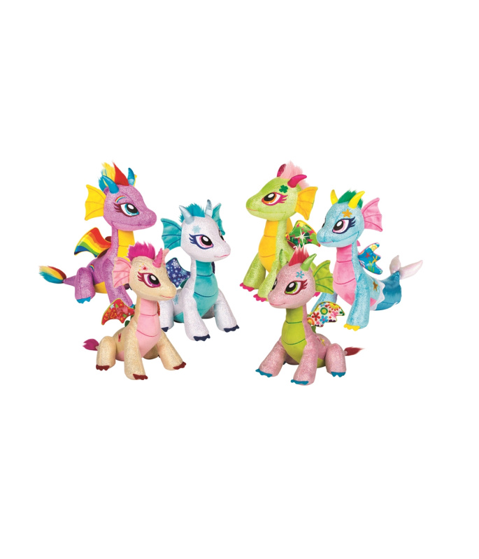 Glitter Shine Dragons plyšový drak 25 cm (mix variant) - 1 kus
