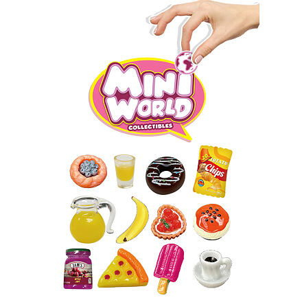 MAC TOYS Mini World Lahůdky různé druhy s překvapením v sáčku