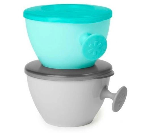 Skip Hop Misky s víkem a držákem Easy Grab 2x240 ml