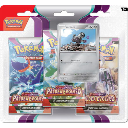 Pokémon TCG: SV02 Paldea Evolved - 3 Blister Booster