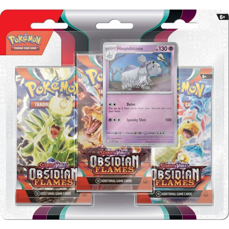 Pokémon TCG: SV03 Obsidian Flames - 3 Blister Booster