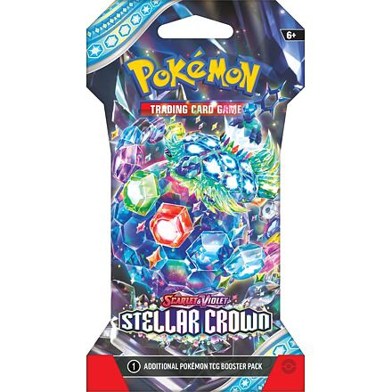 Pokémon TCG: SV07 Stellar Crown - 1 Blister Booster, více druhů