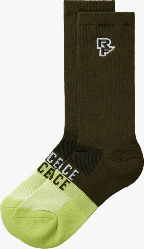 RACE FACE SOFTGOODS Dámské cyklistické ponožky RACE FACE Far Out Coomax zelené Barva: Zelená, Velikost: L/XL