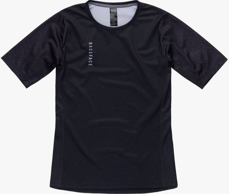 RACE FACE SOFTGOODS Dámský cyklistický dres RACE FACE Indy černý Barva: černá, Velikost: XS