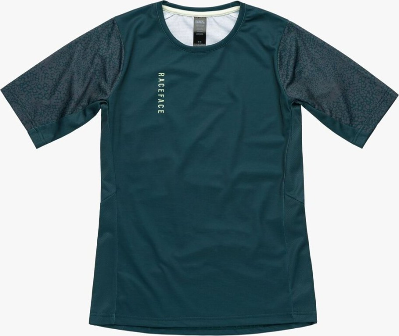 RACE FACE SOFTGOODS Dámský cyklistický dres RACE FACE Indy modrý Barva: Modrá, Velikost: L