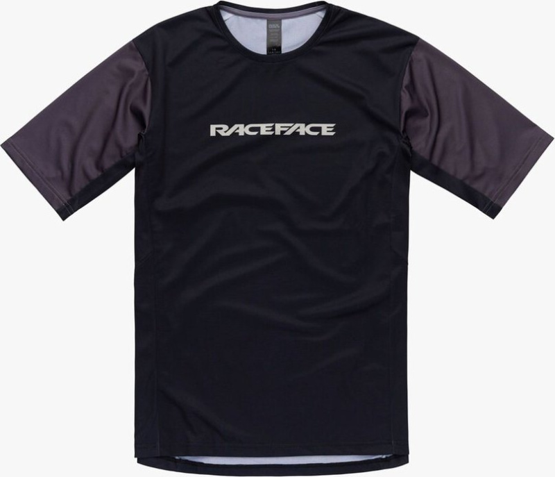 RACE FACE SOFTGOODS Pánský cyklistický dres RACE FACE Indy černý Barva: černá, Velikost: XL
