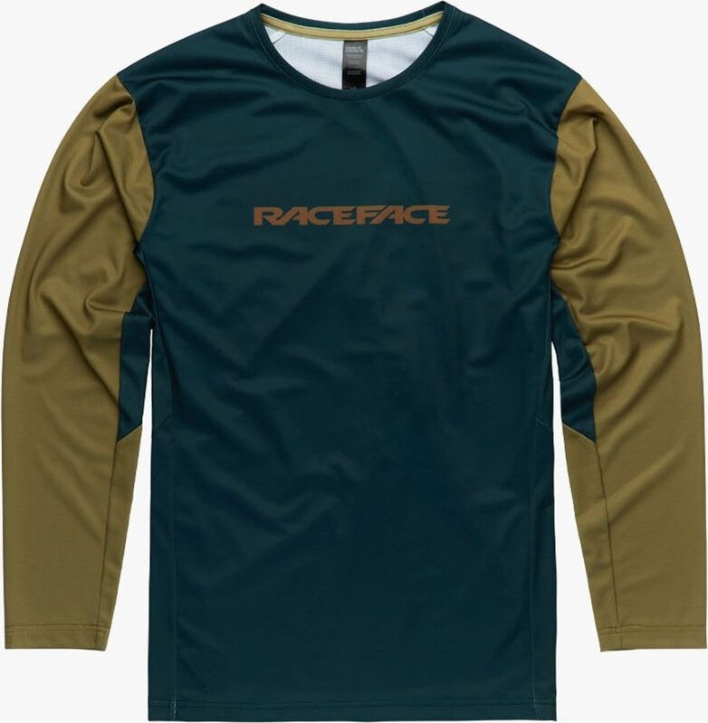 RACE FACE SOFTGOODS Pánský cyklistický dres RACE FACE Indy zelený Velikost: L