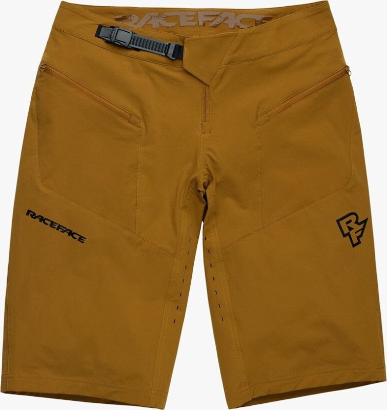 RACE FACE SOFTGOODS Pánské sportovní kraťasy RACE FACE Indy hořčicové Barva: béžová, Velikost: S