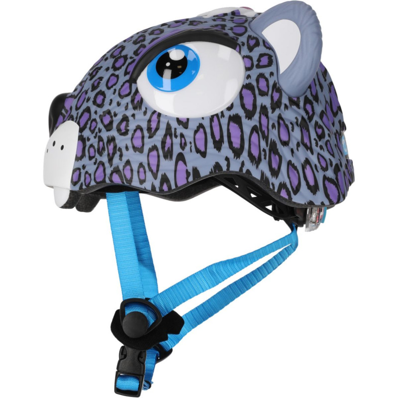 Crazy Safety Leopard, cyklistická helma, junior, fialová