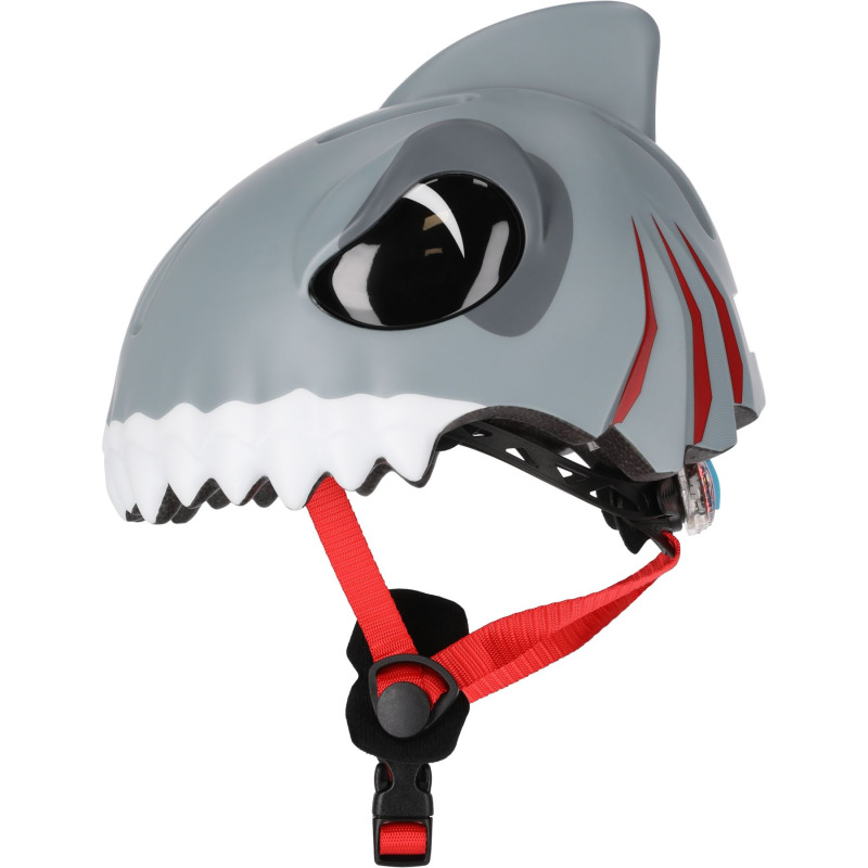 Crazy Safety Shark, cyklistická helma, junior, šedá
