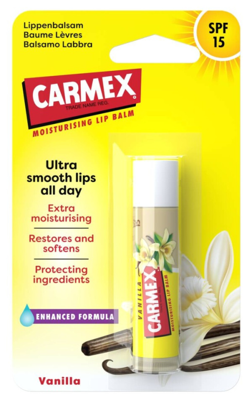 Carmex Balzám na rty ultra hydratační SPF 15 Vanilka 4,25 g  balzám na rty 4,25 g