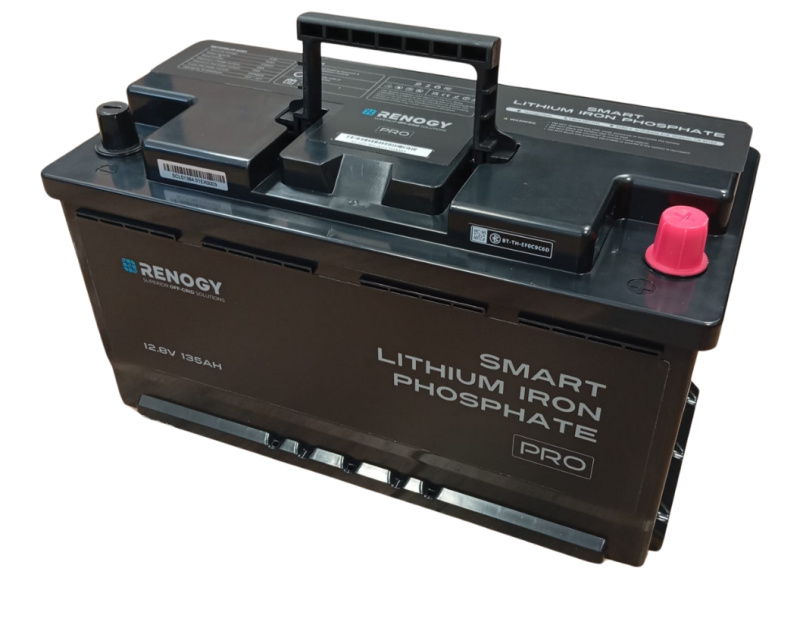 Renogy PRO 135Ah 12V LiFePO4 Smart baterie - pod sedadlo | IP 65 | Záruka 7 let