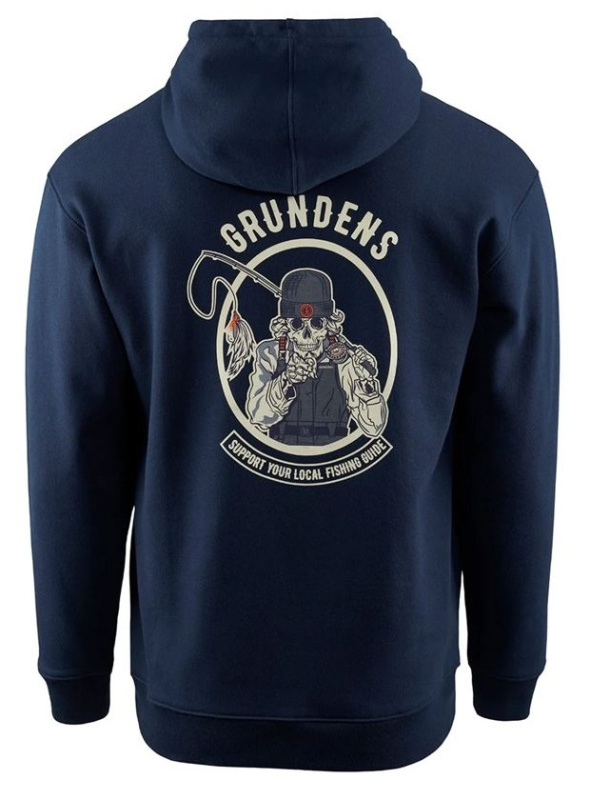 Grundéns mikina displacement dwr hoodie sl guides dark navy - l