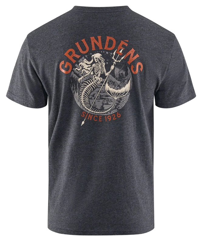 Grundéns tričko dead reckoning ss t-shirt heather charcoal - s