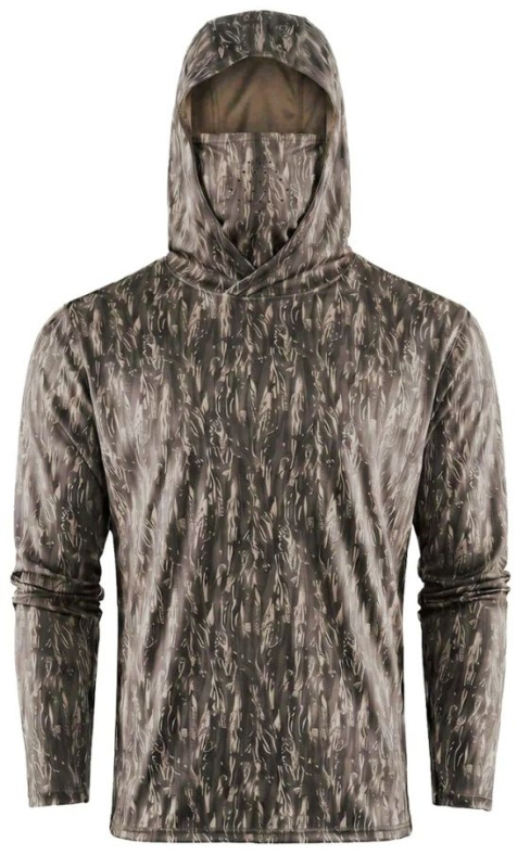 Grundéns triko tough sun masked hoodie marsch camo - xxl