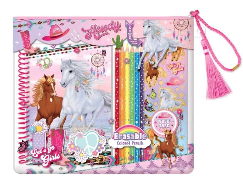 Toy toy toy kreslící sada se samolepkami v praktickém pouzdře