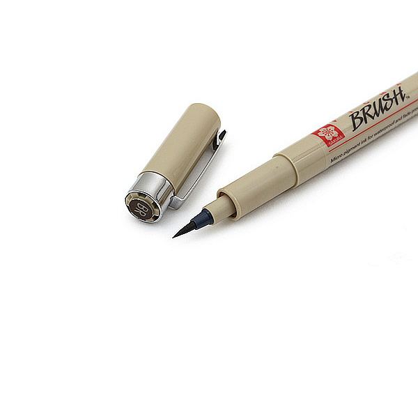 Popisovač se štětečkovým hrotem Pigma Brush Sepia