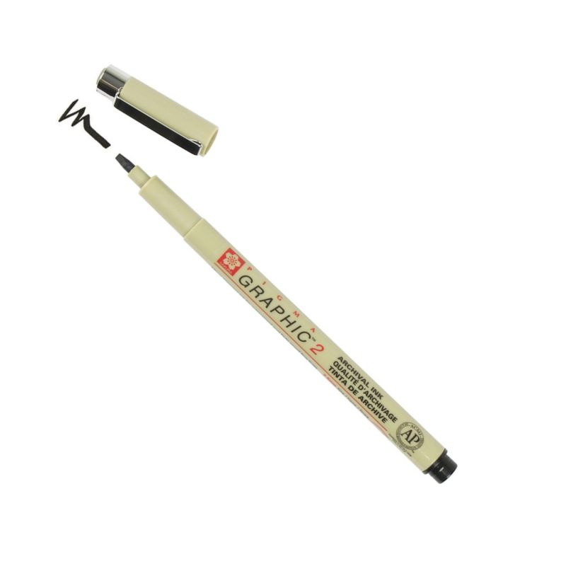 Fix Pigma Graphic s plochým hrotem 2 (2mm)