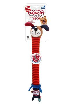 Hračka pes GiGwi Plush Friendz pes S křupavý krk 1 ks