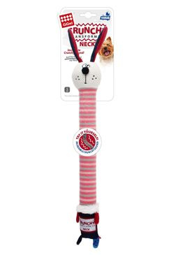 Hračka pes GiGwi Plush Friendz králík S křupavý krk 1 ks